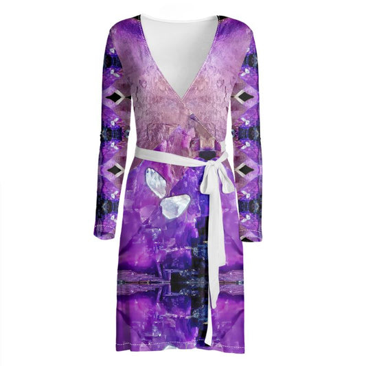 Wrap Dress: Fluorite, with Sphalerite, Elmwood, Tennessee, Original Color