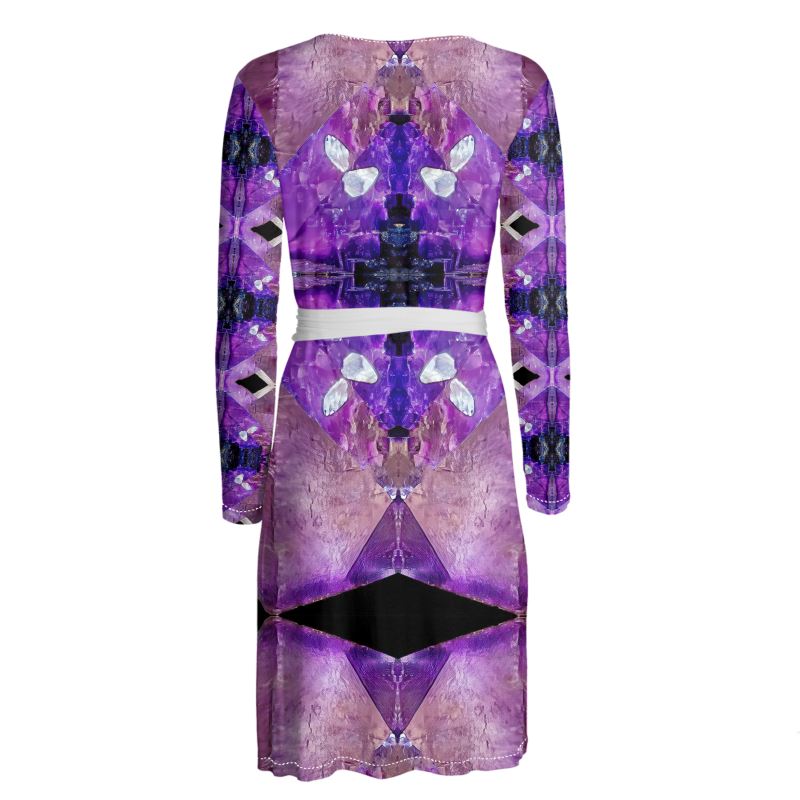 Wrap Dress: Fluorite, with Sphalerite, Elmwood, Tennessee, Original Color