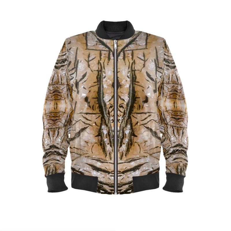Mens Bomber Jacket: Goethite, on Calcite, South Africa
