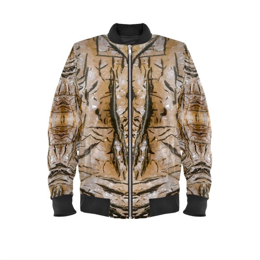 Mens Bomber Jacket: Goethite, on Calcite, South Africa