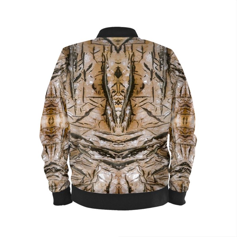 Mens Bomber Jacket: Goethite, on Calcite, South Africa