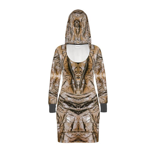 Hoodie Dress: Goethite, on Calcite, South Africa
