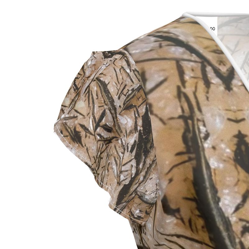Sleeveless Midi Dress: Goethite, on Calcite, South Africa