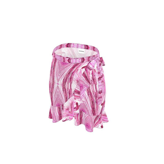 Flounce Skirt: Goethite, Teller County, Colarado, USA, Brian Kosnar, Colorized Pink Color
