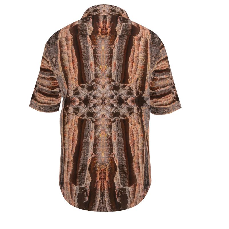 Mens Short Sleeve Shirt: Hematite Stalagmites Michigan