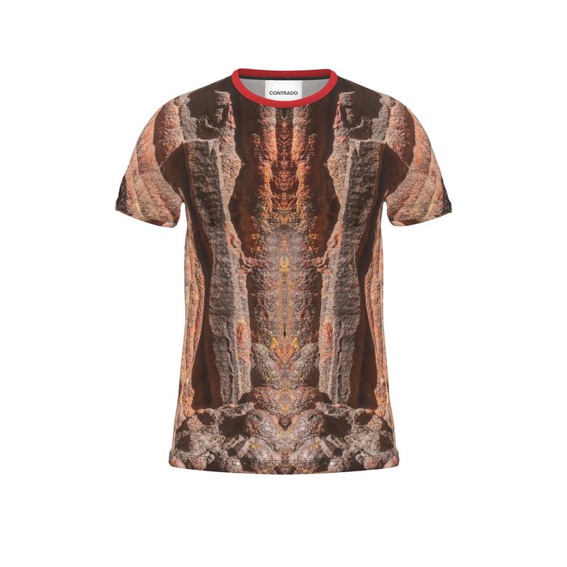 Cut and Sew All Over Print T-Shirt: Hematite Stalagmites Michigan