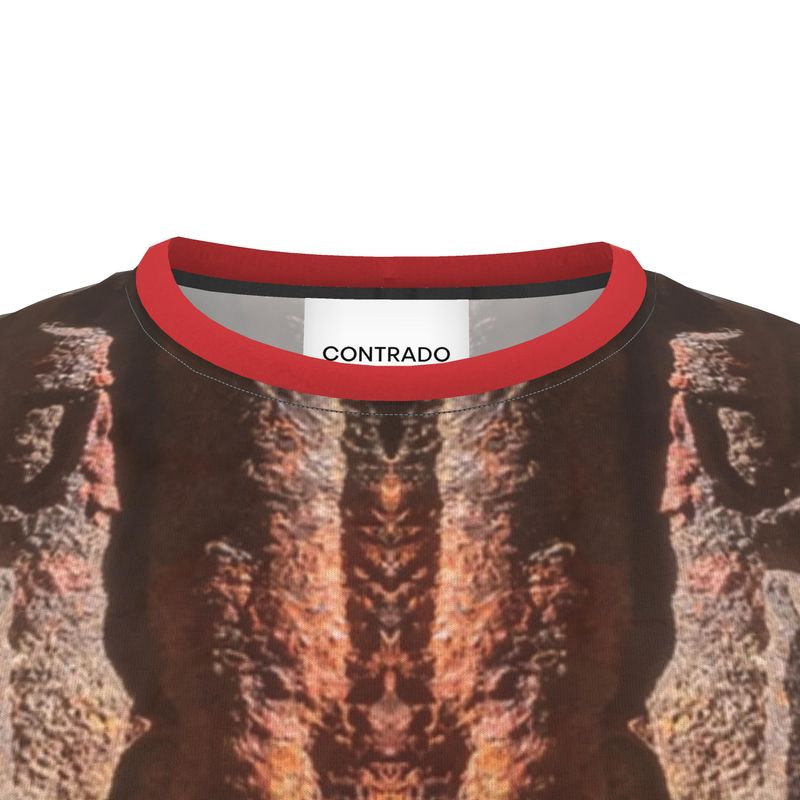 Cut and Sew All Over Print T-Shirt: Hematite Stalagmites Michigan