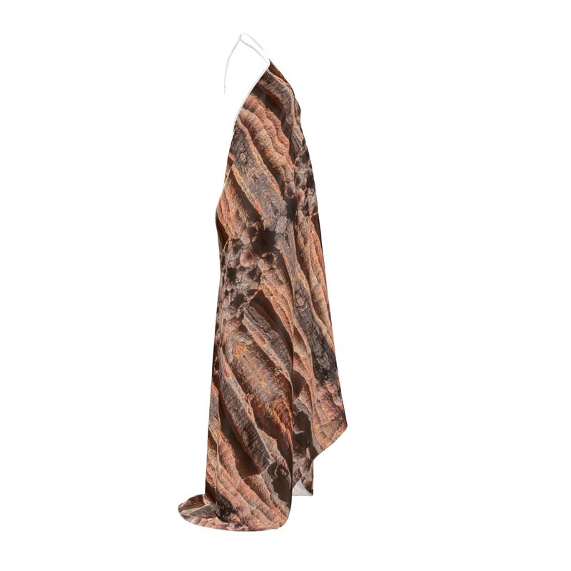 Halterneck backless dress: Hematite Stalagmites Michigan