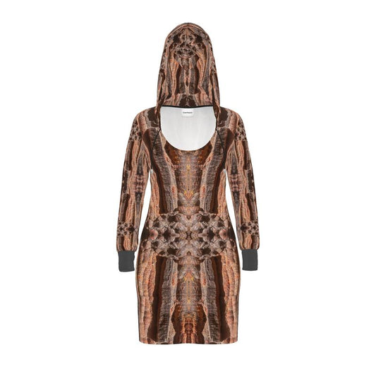 Hoodie Dress: Hematite Stalagmites Michigan
