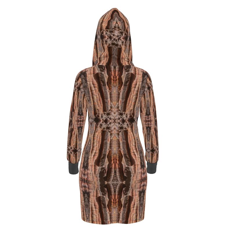 Hoodie Dress: Hematite Stalagmites Michigan
