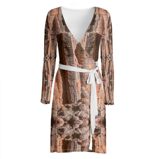 Wrap Dress: Hematite Stalagmites Michigan