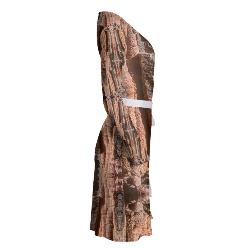 Wrap Dress: Hematite Stalagmites Michigan