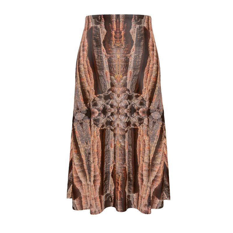 Midi Skirt: Midi Skirt: Hematite Stalagmites Michigan