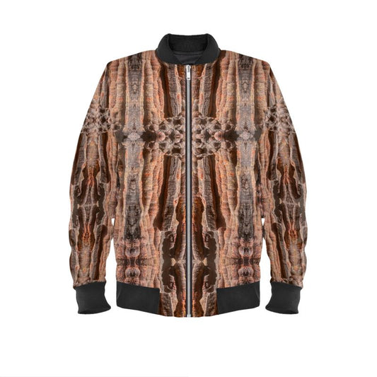Mens Bomber Jacket: Hematite Stalagmites Michigan