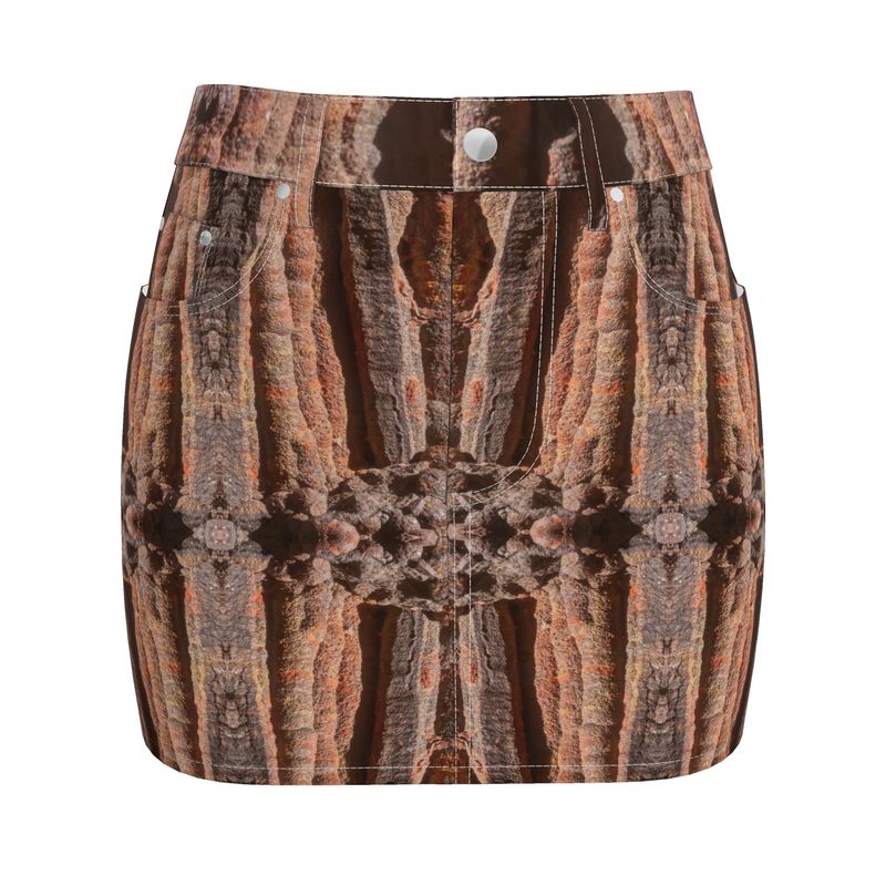Denim Mini Skirt: Hematite Stalagmites Michigan