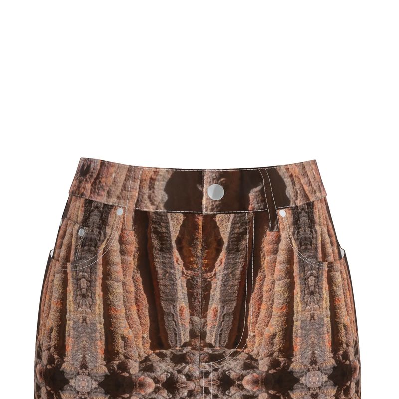 Denim Mini Skirt: Hematite Stalagmites Michigan