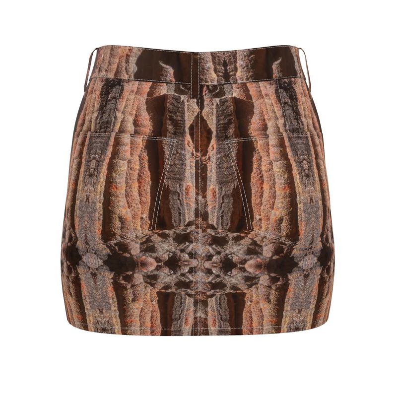 Denim Mini Skirt: Hematite Stalagmites Michigan
