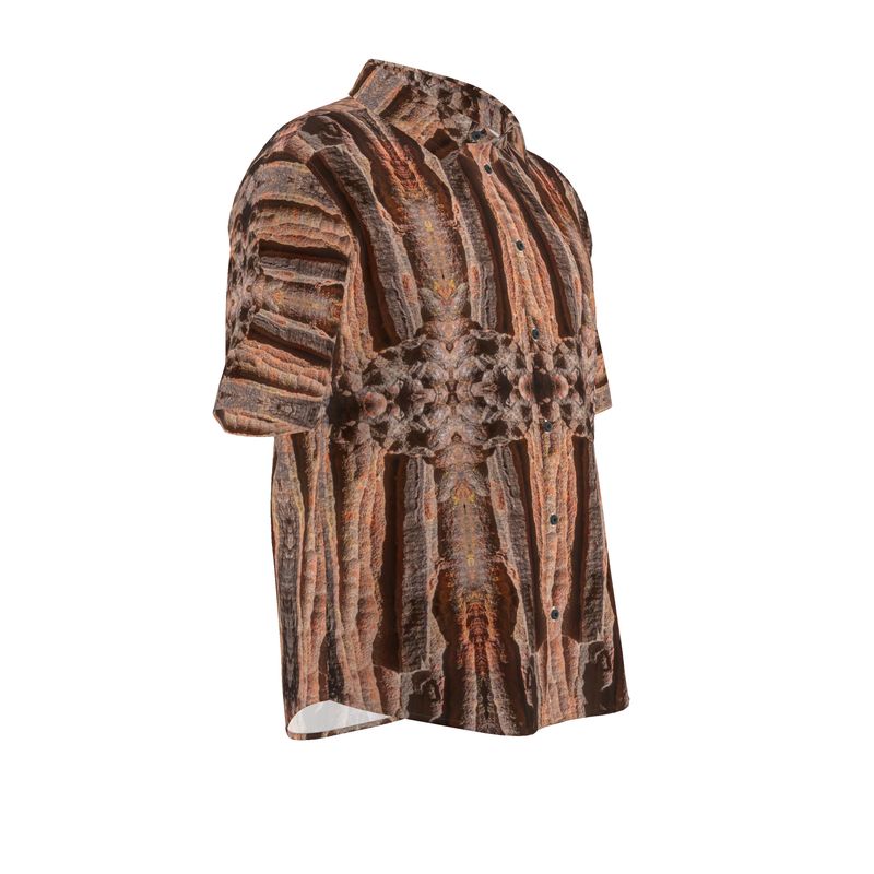 Mens Short Sleeve Shirt: Hematite Stalagmites, Michigan