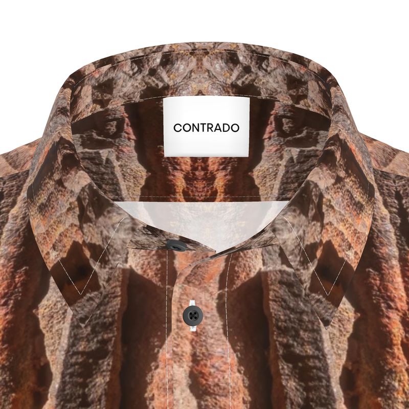 Mens Short Sleeve Shirt: Hematite Stalagmites, Michigan