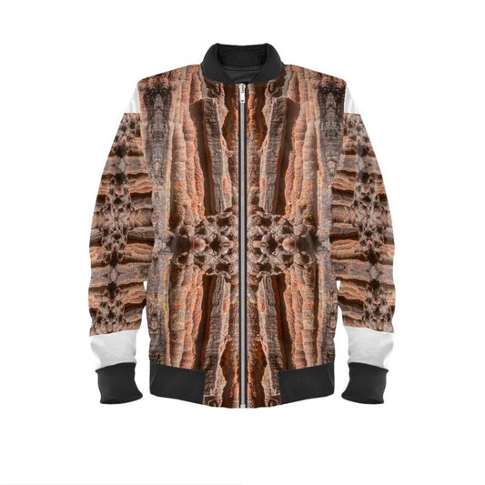 Mens Bomber Jacket: Hematite Stalagmites Michigan