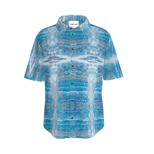 Mens Short Sleeve Shirt: Hematite Stalagmites Michigan