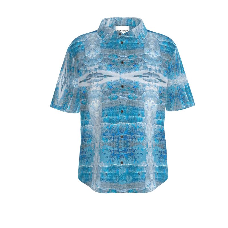 Mens Short Sleeve Shirt: Hematite Stalagmites Michigan