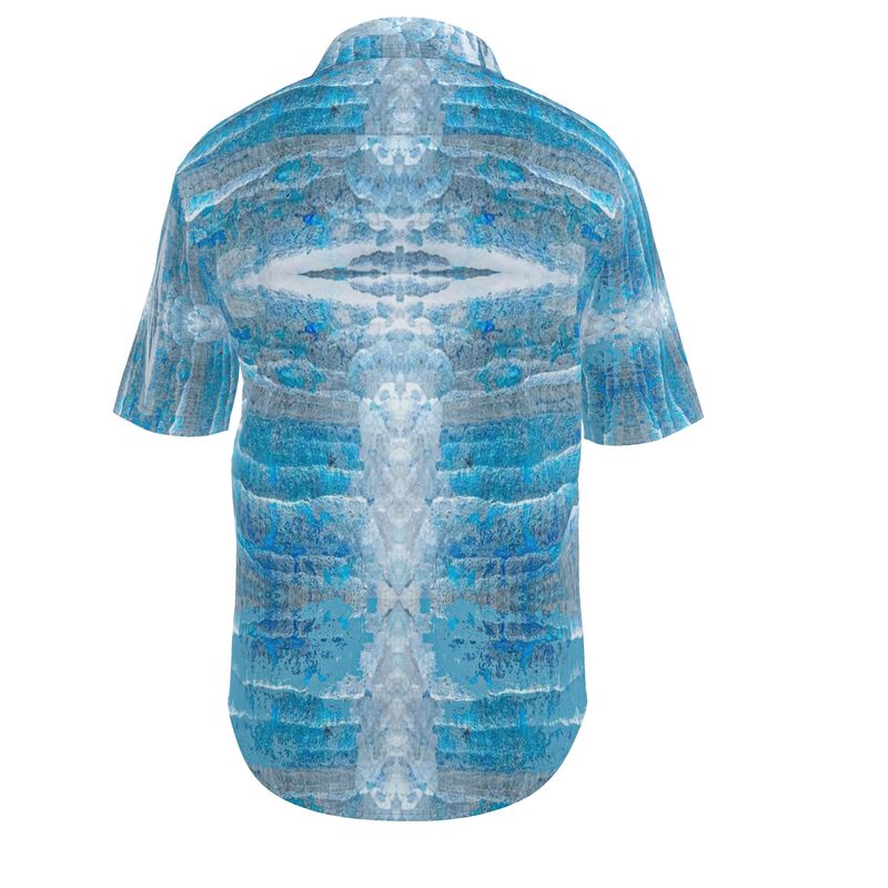 Mens Short Sleeve Shirt: Hematite Stalagmites Michigan