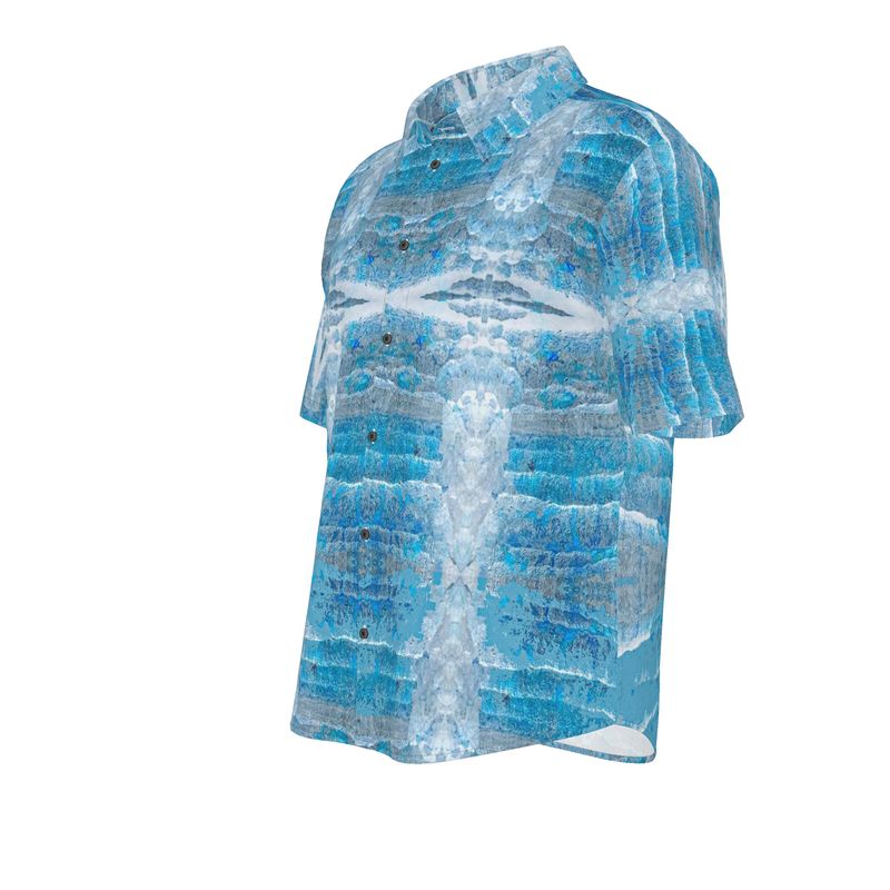 Mens Short Sleeve Shirt: Hematite Stalagmites Michigan