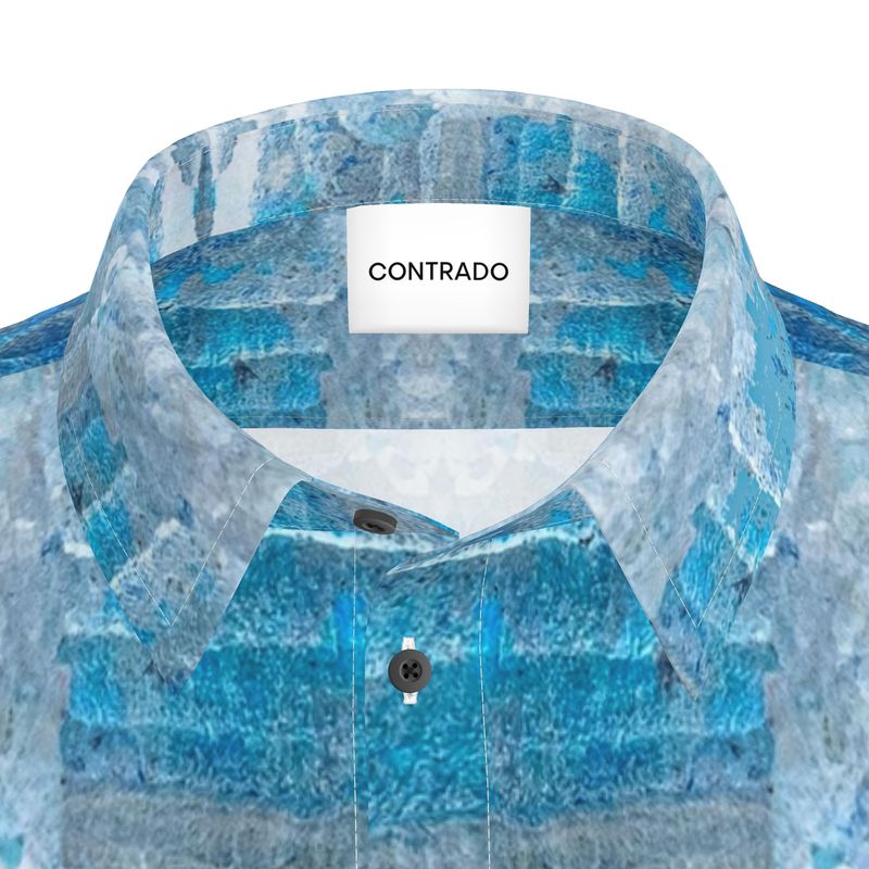 Mens Short Sleeve Shirt: Hematite Stalagmites Michigan