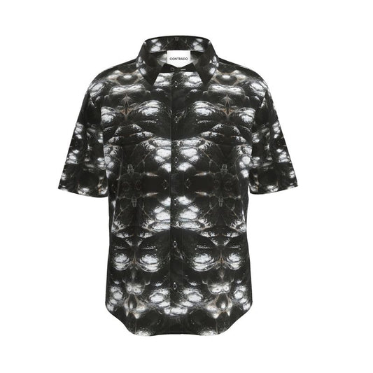 Mens Short Sleeve Shirt: Hematite, Botryoidal, Morocco