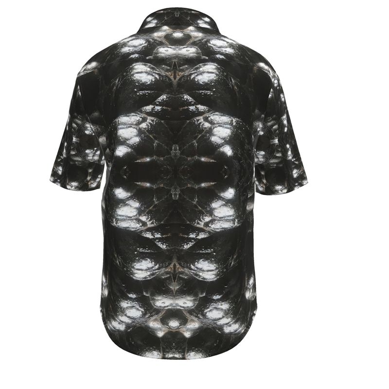 Mens Short Sleeve Shirt: Hematite, Botryoidal, Morocco