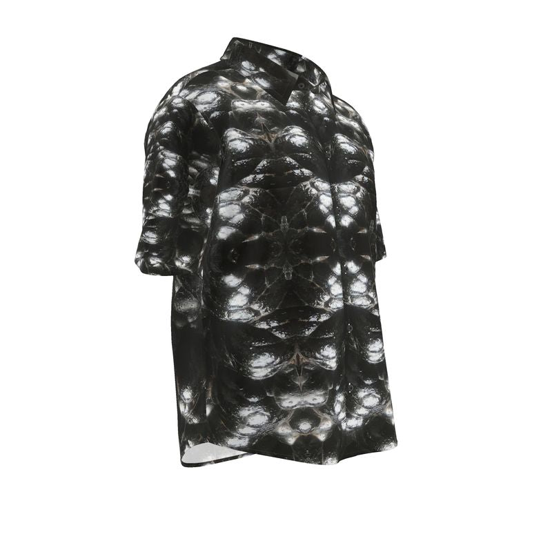 Mens Short Sleeve Shirt: Hematite, Botryoidal, Morocco