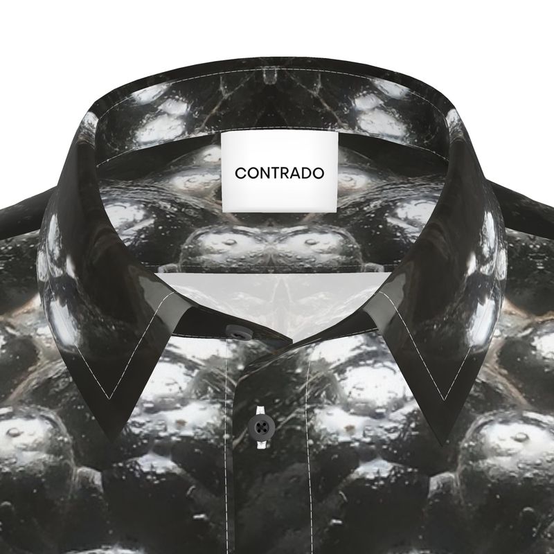 Mens Short Sleeve Shirt: Hematite, Botryoidal, Morocco