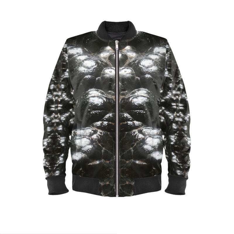 Mens Bomber Jacket: Hematite, Botryoidal, Morocco