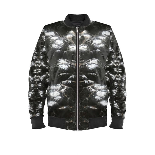 Mens Bomber Jacket: Hematite, Botryoidal, Morocco