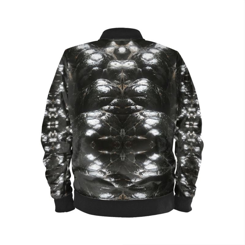 Mens Bomber Jacket: Hematite, Botryoidal, Morocco
