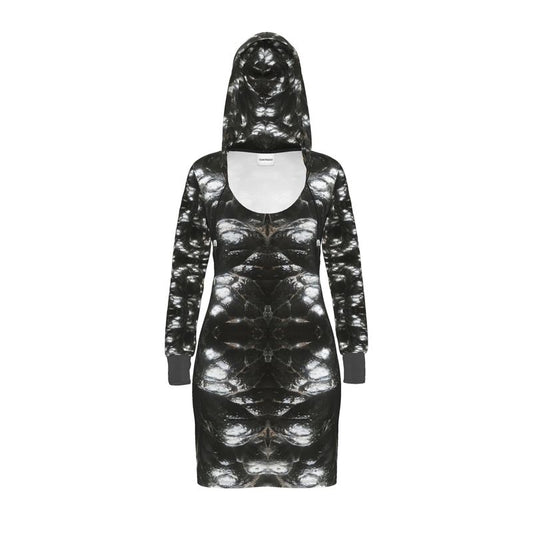 Hoodie Dress: Hematite, Botryoidal, Morocco