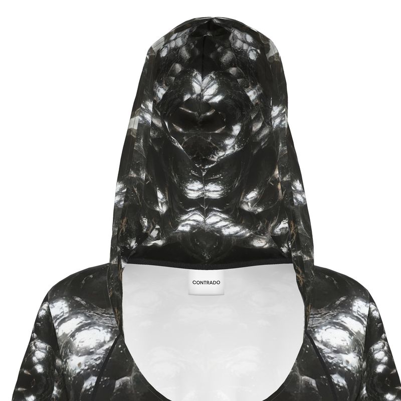 Hoodie Dress: Hematite, Botryoidal, Morocco
