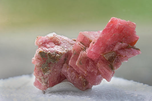 Bodycon Dress: Rhodochrosite, Proudettes Quarry, Mount Saint Hilaire, Quebec, Canada, ex Neal Pfaff, Original Color