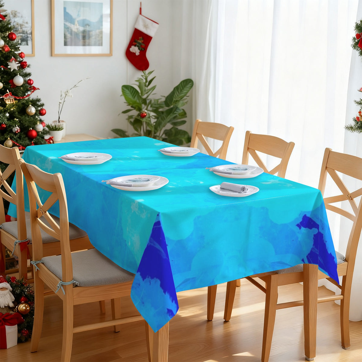 Tablecloth: Mimetite on Wulfenite San Francisco Mine 4x4 r1 Firefly Upscaler 3 Inverted 90 Rectangular Tablecloth 102" x 60"  | Ships from USA