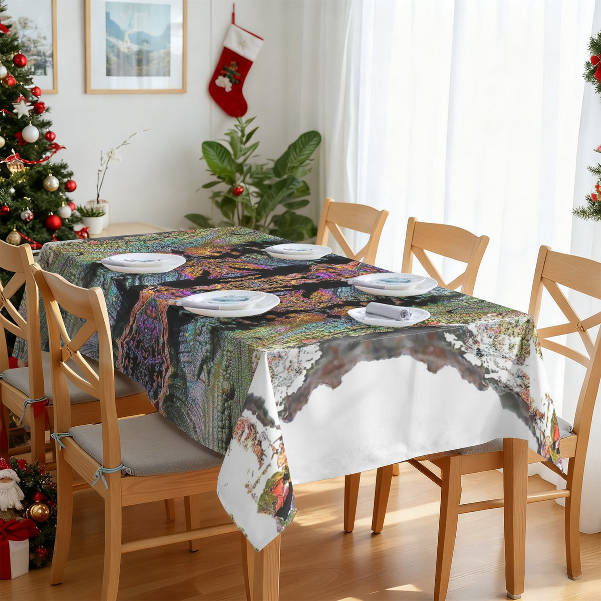 Tablecloth, 102x60, Original Color, Turgite, Iridescent Hematite,, Graves Mountain, Georgia, USA, EX Robert Plant