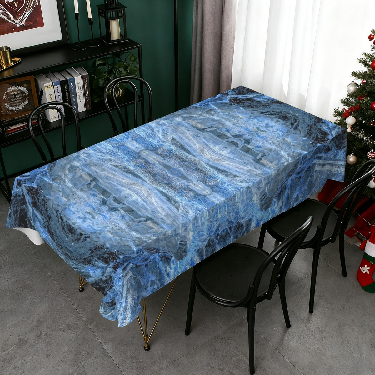 Tablecloth: Kyanite — Black Mountain, Buncombe County, North Carolina, USA — Inverted Color