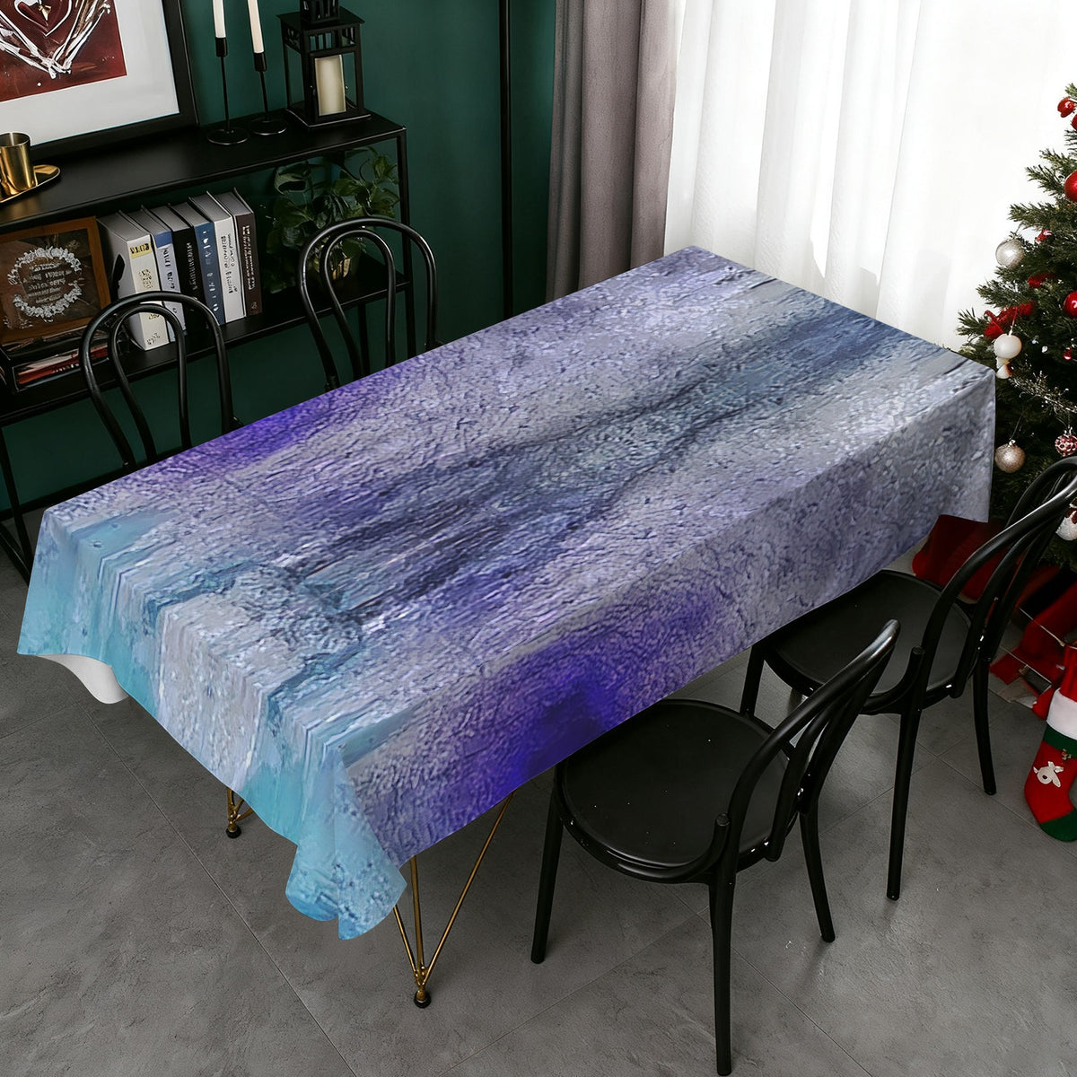 Tablecloth: Muscovite, with Garnet — Spruce Pine, Mitchell County, USA — Inverted Color
