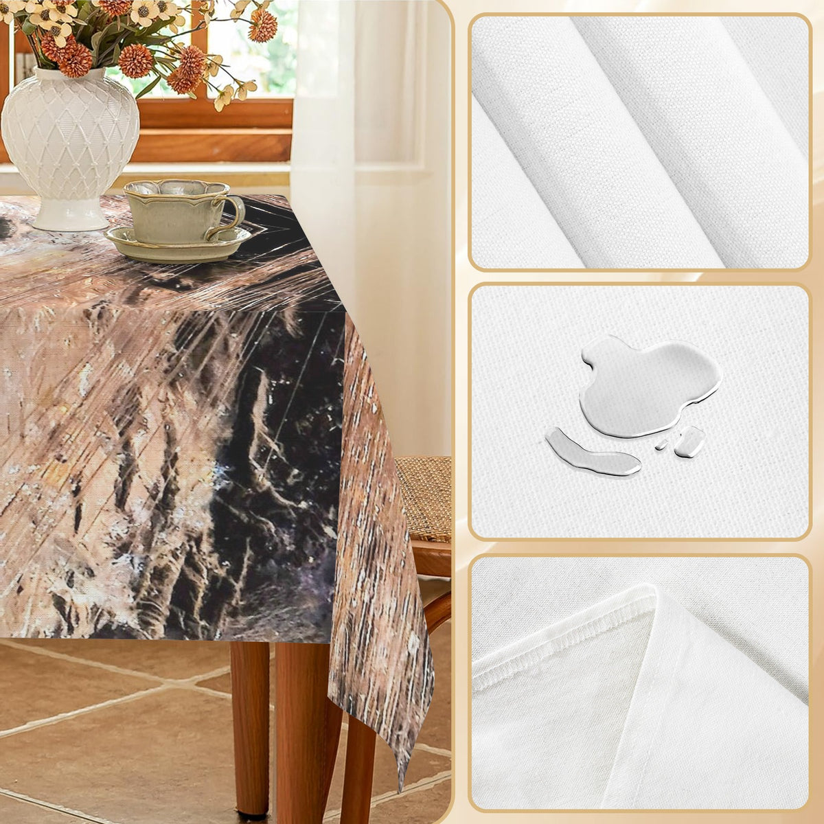 Tablecloth: Quartz -Rutilated, Rutile Included Quartz — Alexander County, North Carolina, USA — EX Jaffe's Minerals — Original Color