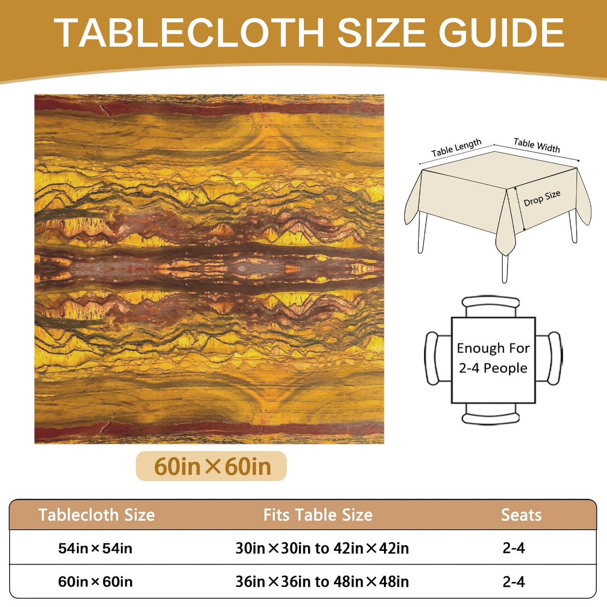 Tablecloth: Tigereye — Australia