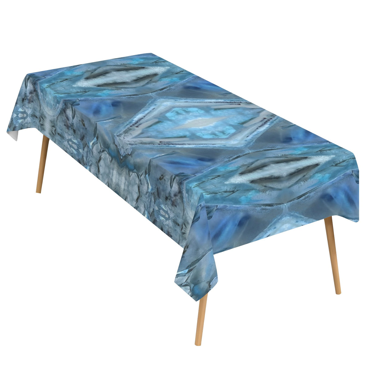 Tablecloth: Quartz, Mud Included — Cleveland, North Carolina — EX Crystal Perfection — Inverted Color