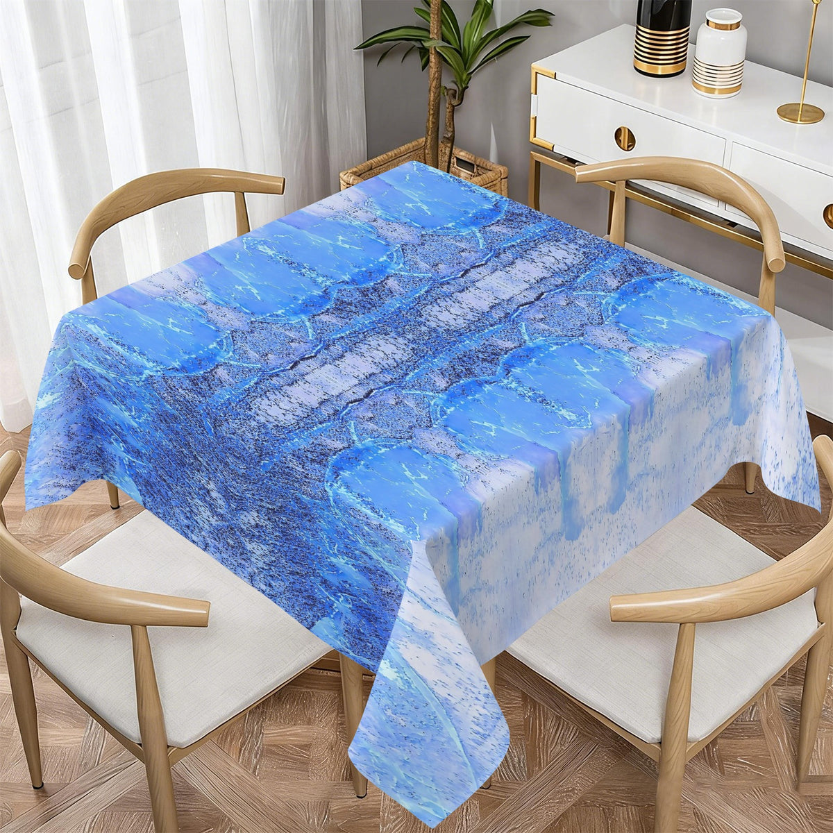 Tablecloth: Quartz, Smoky — Alexander County, North Carolina, USA — Inverted Color