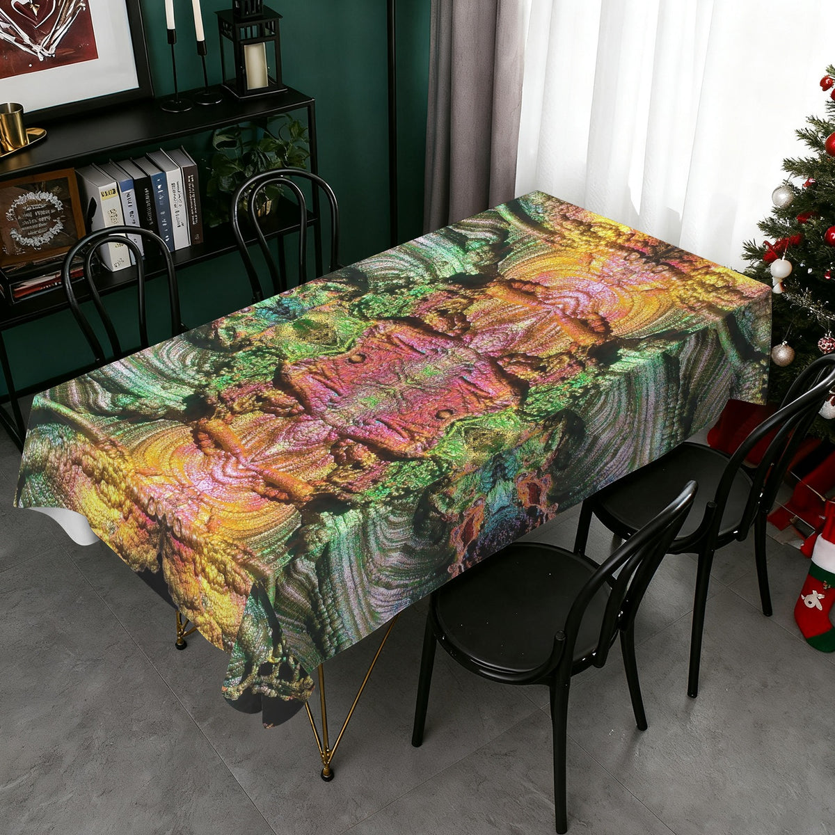 Tablecloth: Turgite, Iridescent Hematite, — Graves Mountain, Georgia, USA — EX Robert Plant — Original Color