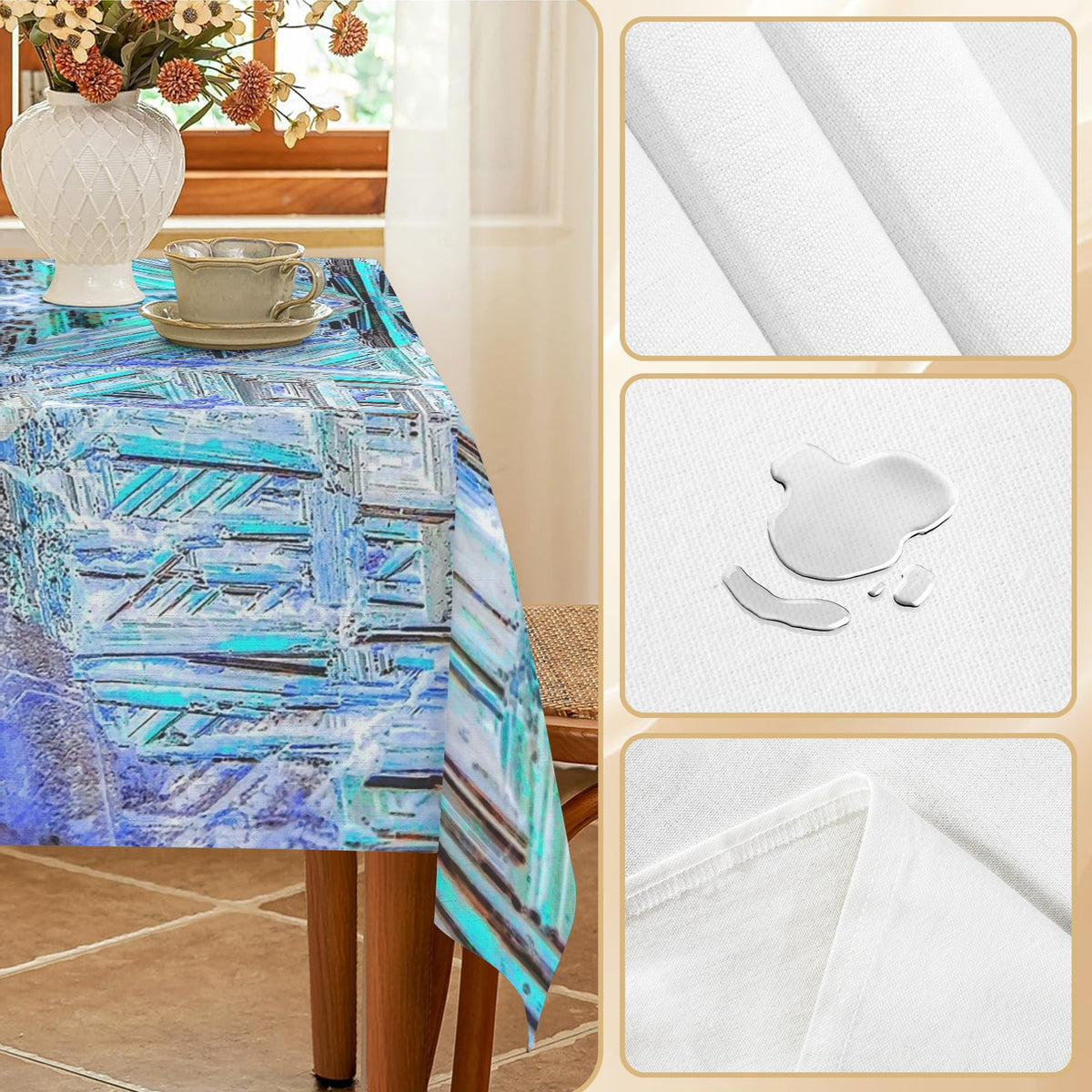 Tablecloth: Rutile, Reticulated — South Africa — Inverted Color