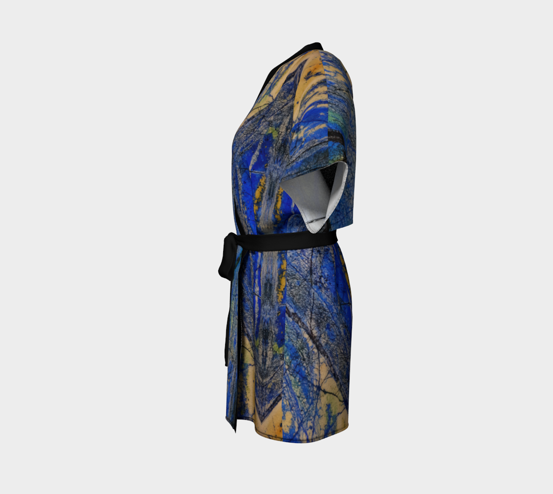 Kimono Robe: Azurite and Malachite Siberia